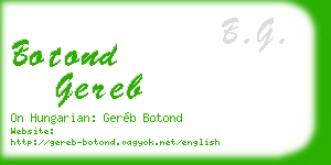 botond gereb business card